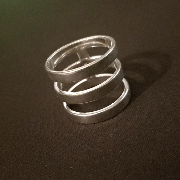 Silpada Jewelry - Silpada .925 Sterling Triple Band Ring Sz 8.5 9